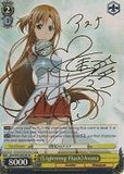 SAO/S20-E002SP 《Lightning Flash》 Asuna (Foil) - Sword Art Online English Weiss Schwarz Trading Card Game