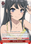 SBY/W64-TE19 Bitter Memories - Rascal Does Not Dream of Bunny Girl Senpai Trial Deck English Weiss Schwarz Trading Card Game