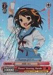 SY/WE09-E14SP Flower Viewing, Haruhi (Foil) - The Melancholy of Haruhi Suzumiya Extra Booster English Weiss Schwarz Trading Card Game