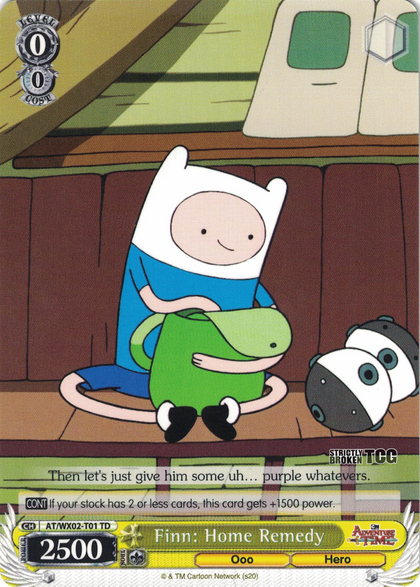AT/WX02-T01 Finn: Home Remedy - Adventure Time Trial Deck English Weiss Schwarz Trading Card Game