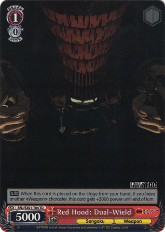BNJ/SX01-T04 Red Hood: Dual-Wield - Batman Ninja Trial Deck English Weiss Schwarz Trading Card Game