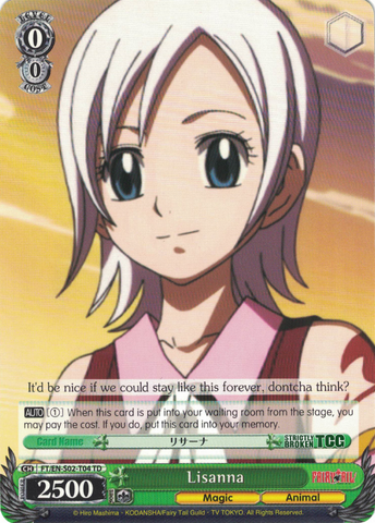 FT/EN-S02-T04 Lisanna - Fairy Tail Trial Deck English Weiss Schwarz Trading Card Game