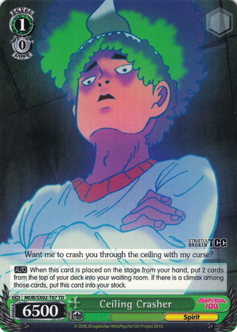 MOB/SX02-T07 Ceiling Crasher - Mob Psycho 100 Trial Deck English Weiss Schwarz Trading Card Game