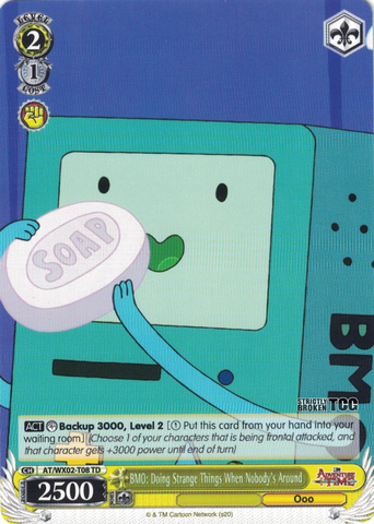 AT/WX02-T08 BMO: Doing Strange Things When Nobody's Around - Adventure Time Trial Deck English Weiss Schwarz Trading Card Game