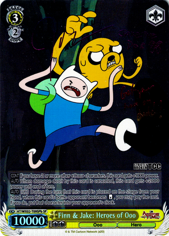 AT/WX02-T09SPb Finn & Jake: Heroes of Ooo (Foil) - Adventure Time English Weiss Schwarz Trading Card Game