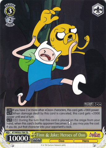 AT/WX02-T09 Finn & Jake: Heroes of Ooo - Adventure Time Trial Deck English Weiss Schwarz Trading Card Game