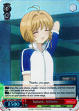 CCS/WX01-T09R Sakura: Athletic (Foil) - Cardcaptor Sakura English Weiss Schwarz Trading Card Game