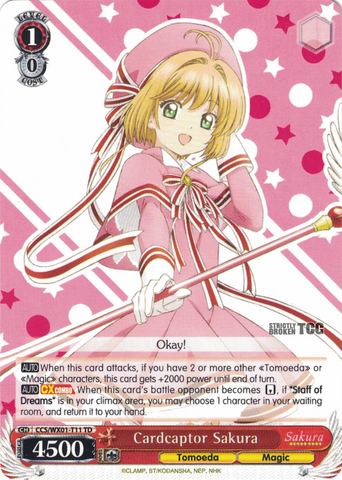 CCS/WX01-T11 Cardcaptor Sakura - Cardcaptor Sakura Trial Deck English Weiss Schwarz Trading Card Game