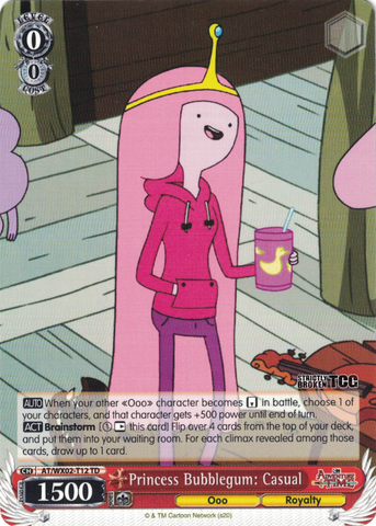 AT/WX02-T12 Princess Bubblegum: Casual - Adventure Time Trial Deck English Weiss Schwarz Trading Card Game