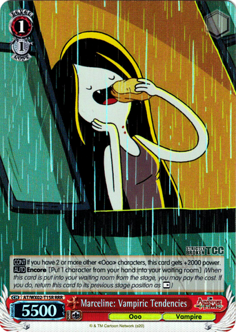 AT/WX02-T15R Marceline: Vampiric Tendencies (Foil) - Adventure Time English Weiss Schwarz Trading Card Game