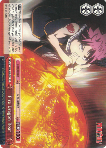 FT/EN-S02-T19 Fire Dragon Roar - Fairy Tail Trial Deck English Weiss Schwarz Trading Card Game