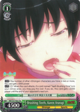 NM/S24-TE02 Brushing Teeth, Karen Araragi - NISEMONOGATARI Trial Deck English Weiss Schwarz Trading Card Game