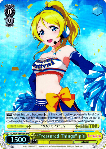 LL/W36-TE04bR Treasured Things μ's (Foil) - Love Live! Vol.2 English Weiss Schwarz Trading Card Game