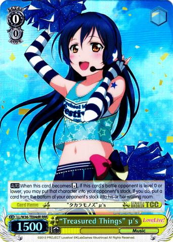 LL/W36-TE04dR Treasured Things μ's (Foil) - Love Live! Vol.2 English Weiss Schwarz Trading Card Game