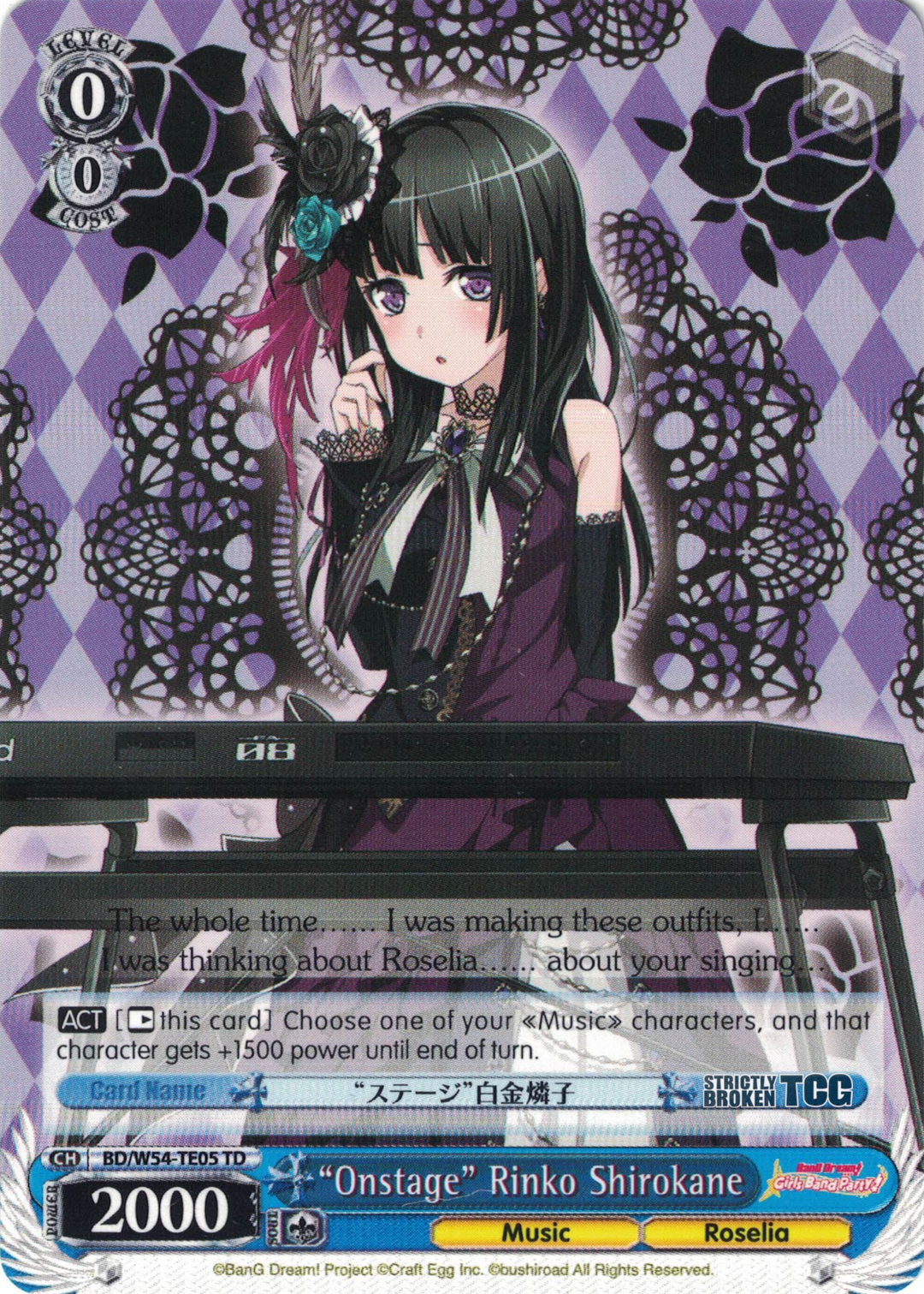 BanG Dream! Girls Band Party! Roselia Trial Deck – Strictly