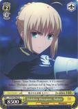 FS/S34-TE06 Hidden Weapon, Saber - Fate/Stay Night Unlimited Blade Works Vol.1 Trial Deck English Weiss Schwarz Trading Card Game