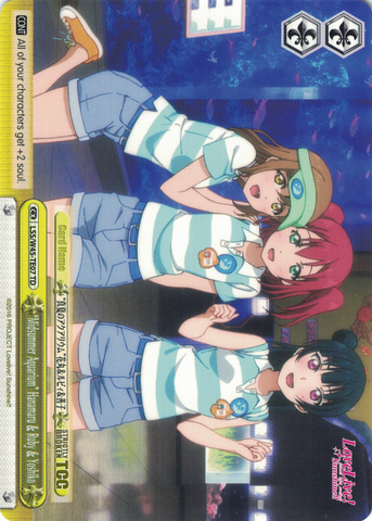 LSS/W45-TE07 "Midsummer Aquarium" Hanamaru & Ruby & Yoshiko - Love Live! Sunshine!! Trial Deck English Weiss Schwarz Trading Card Game