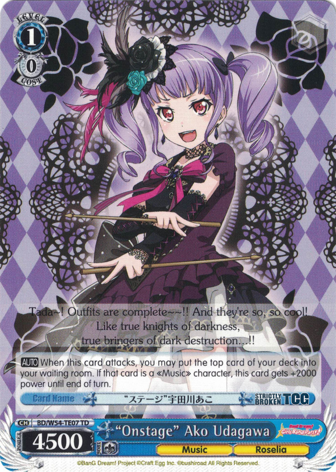 BanG Dream! Girls Band Party! Roselia Trial Deck – Strictly Broken TCG