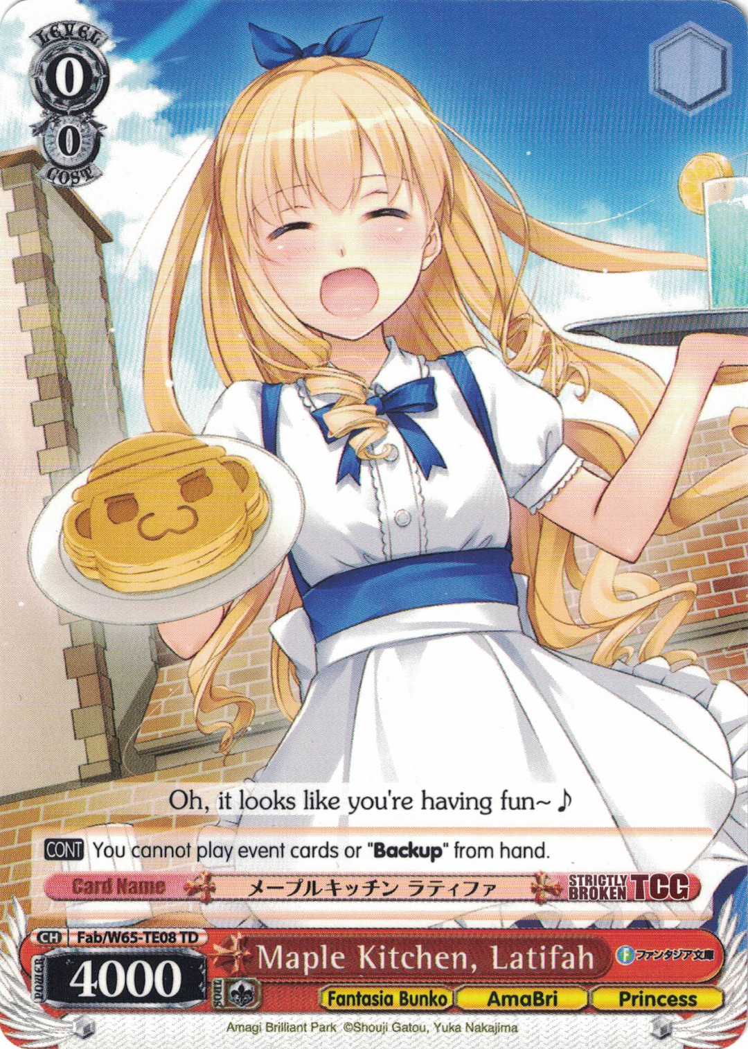 趣味 ALLA CARTA fw19 no15 Fujimi Fantasia Bunko Trial Deck – Strictly Broken TCG