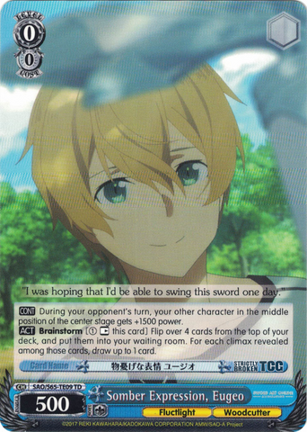SAO/S65-TE09 Somber Expression, Eugeo - Sword Art Online -Alicization- Trial Deck English Weiss Schwarz Trading Card Game