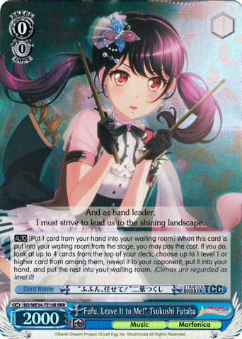 BD/WE34-TE10R "Fufu, Leave It to Me!" Tsukushi Futaba (Foil) - Bang Dream! Morfonica X Raise A Suilen Extra Booster Weiss Schwarz English Trading Card Game