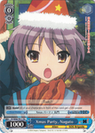 SY/W08-TE11 Xmas Party, Nagato - The Melancholy of Haruhi Suzumiya English Weiss Schwarz Trading Card Game