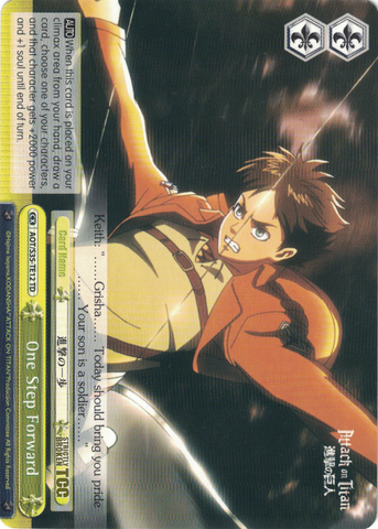 AOT/S35-TE12 One Step Forward - Attack On Titan Trial Deck English Weiss Schwarz Trading Card Game