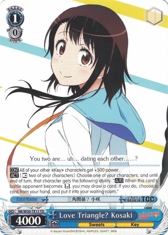 NK/W30-TE13 Love Triangle? Kosaki - NISEKOI -False Love- Trial Deck English Weiss Schwarz Trading Card Game