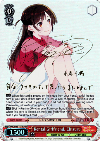 KNK/W86-TE14SP Rental Girlfriend, Chizuru (Foil) - Rent-A-Girlfriend Weiss Schwarz English Trading Card Game