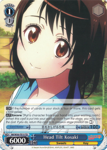 NK/W30-TE15 Head Tilt Kosaki - NISEKOI -False Love- Trial Deck English Weiss Schwarz Trading Card Game