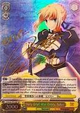 FS/S34-TE16SP Holy Grail War Entry, Saber (Foil) - Fate/Stay Night Unlimited Blade Works Vol.1 English Weiss Schwarz Trading Card Game