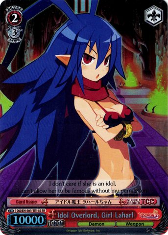 DG/EN-S03-TE16S Idol Overlord, Girl Laharl (Foil) - Disgaea English Weiss Schwarz Trading Card Game