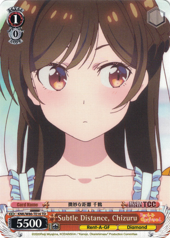 KNK/W86-TE16 Subtle Distance, Chizuru - Rent-A-Girlfriend Trial Deck Weiss Schwarz English Trading Card Game