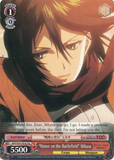 AOT/S35-TE16 "Honor on the Battlefield" Mikasa - Attack On Titan Trial Deck English Weiss Schwarz Trading Card Game