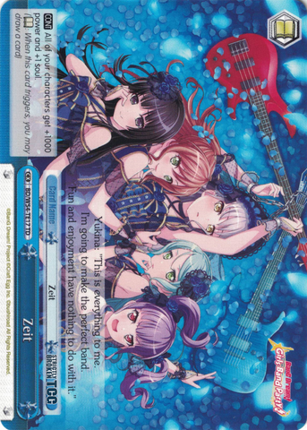 BD/W54-TE17 Zeit - Bang Dream Girls Band Party! Roselia Trial Deck English Weiss Schwarz Trading Card Game