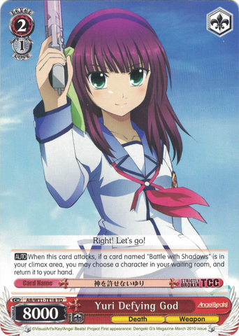 AB/W31-TE18 Yuri Defying God - Angel Beats! Re:Edit Trial Deck English Weiss Schwarz Trading Card Game