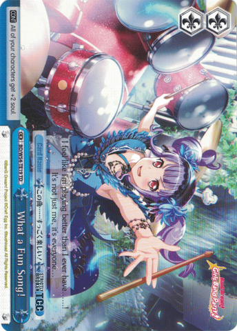 BD/W54-TE19 What a Fun Song! - Bang Dream Girls Band Party! Roselia Trial Deck English Weiss Schwarz Trading Card Game