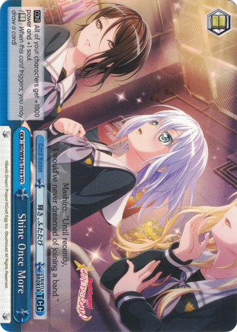 BD/WE34-TE19 Shine Once More - Bang Dream! Morfonica Trial Deck Weiss Schwarz English Trading Card Game