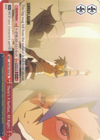 GL/S52-TE20 	There's A Surface, All Right - Gurren Lagann Trial Deck English Weiss Schwarz Trading Card Game