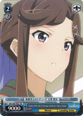 RSL/S56-TE21 Etude With the Exchange Student, Maya Tendo - Revue Starlight Trial Deck English Weiss Schwarz Trading Card Game