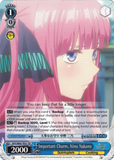 5HY/W83-TE31 Important Charm, Nino Nakano - The Quintessential Quintuplets English Weiss Schwarz Trading Card Game
