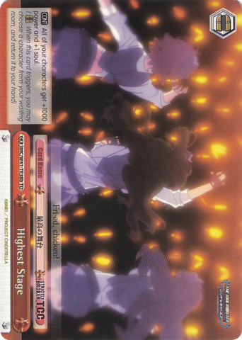IMC/W41-TE38b Highest Stage - The Idolm@ster Cinderella Girls Trial Deck English Weiss Schwarz Trading Card Game