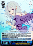 RZ/S46-TE42S A Short Snooze, Emilia (Foil) - Re:ZERO -Starting Life in Another World- Vol. 1 English Weiss Schwarz Trading Card Game