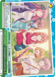 5HY/W83-TE42 Quintuplets Lined Up - The Quintessential Quintuplets English Weiss Schwarz Trading Card Game