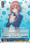 5HY/W83-TE45 Third of the Quintuplets, Miku Nakano - The Quintessential Quintuplets English Weiss Schwarz Trading Card Game