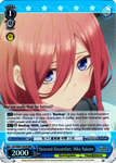 5HY/W83-TE47R Detected Discomfort, Miku Nakano (Foil) - The Quintessential Quintuplets English Weiss Schwarz Trading Card Game