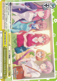 5HY/W83-TE62 Quintuplets Lined Up - The Quintessential Quintuplets English Weiss Schwarz Trading Card Game
