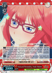 5HY/W83-TE82R Awkward Personality, Itsuki Nakano (Foil) - The Quintessential Quintuplets English Weiss Schwarz Trading Card Game