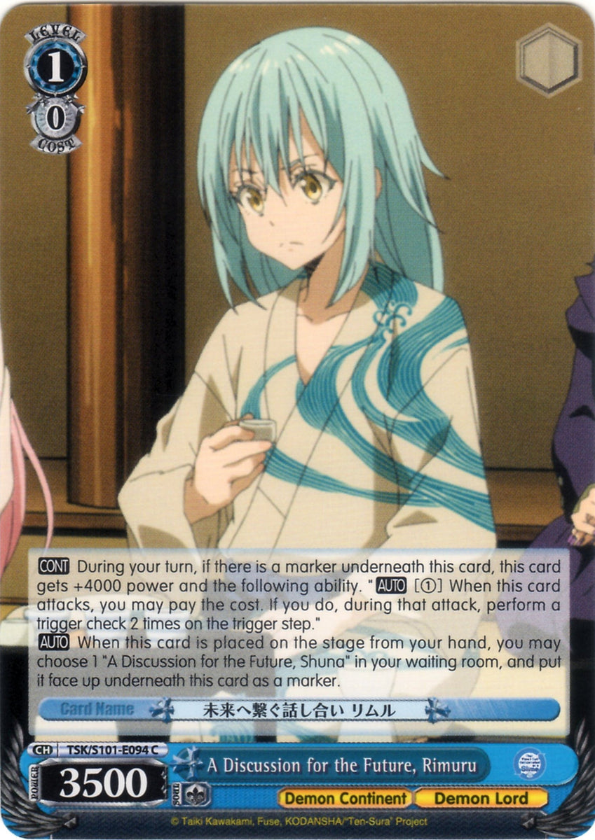 TSK/S101-E094 A Discussion for the Future, Rimuru – Strictly Broken TCG