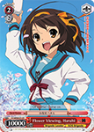 SY/WE09-E14 Flower Viewing, Haruhi - The Melancholy of Haruhi Suzumiya Extra Booster English Weiss Schwarz Trading Card Game